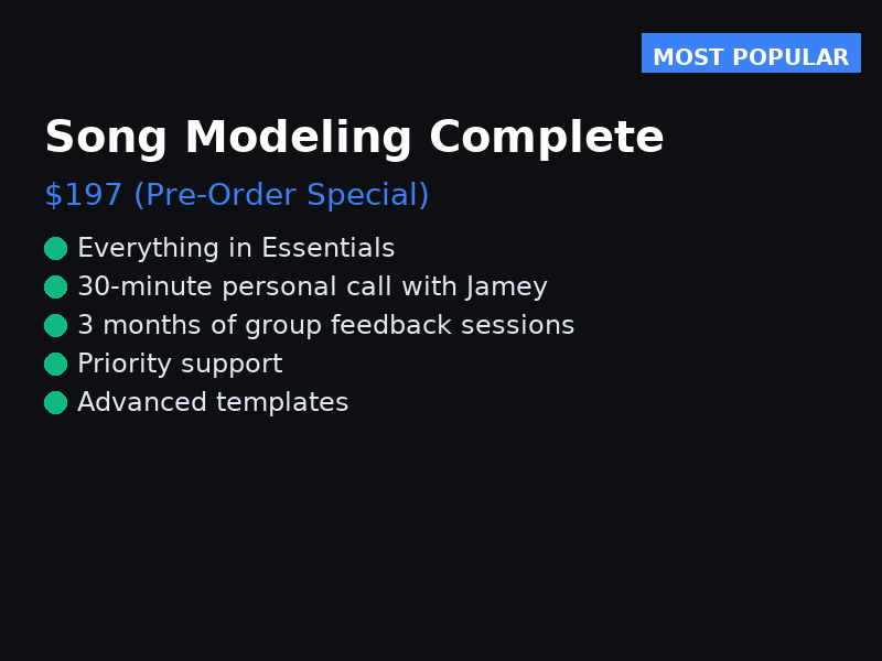 Song Modeling
